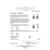 Image 3 : 1.97ctw Emerald and Diamond Earrings - 14KT White Gold