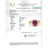Image 4 : 2.71ct Ruby and Diamond Ring - 18KT Yellow Gold