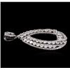 Image 2 : 2.33ctw Diamond Pendant - 18KT White Gold
