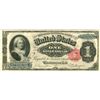 Image 1 : 1891 Martha Washington Large-Size $1 United States Red Seal Silver Certificate N