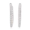 Image 1 : 14KT White Gold 0.92ctw Diamond Earrings