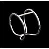 Image 1 : 0.04ctw Diamond Ring - 14KT White Gold