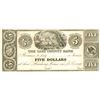 Image 1 : $5 La Grange Michigan Cass County Bank Unsigned Large Note