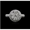 Image 2 : 14KT White Gold 1.35ctw Diamond Ring