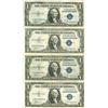 Image 1 : 1935 $1 Silver Certificate Lot of 4 Assorted Bills
