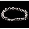 Image 2 : 14KT White Gold Chain Bracelet
