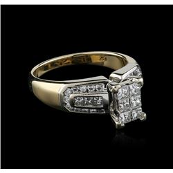 14KT Yellow Gold 1.25ctw Diamond Ring