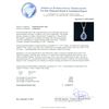 Image 3 : 14KT White Gold 1.96ct Tanzanite and Diamond Pendant with Chain