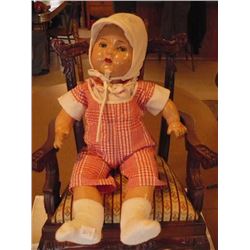 19" Unmarked Composition Doll