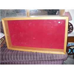 Wooden Display Case Glass Lid