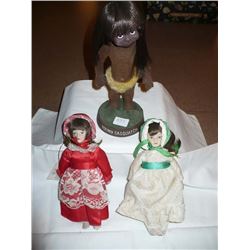 Sasquatch Girl & Two Newer Porcelain