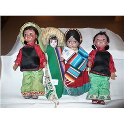 Japanese Dolls (2) Mexican Dolls (2)