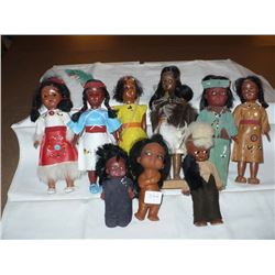 Assorted Ethnic Dolls (9)
