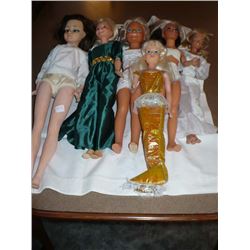 Lot of (6) 20" Vinyl Dolls