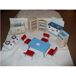 1950's Meatl Doll House Furniture