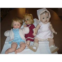 assorted Dollies 19" Compo with crazing