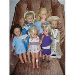 Assorted Dolls soft vinyl heads (6)