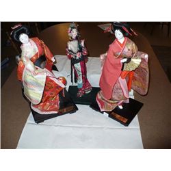 Chinese Dolls on Stands