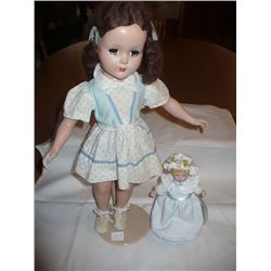 Dee n Cee Composition Doll w/orig outfit 18"
