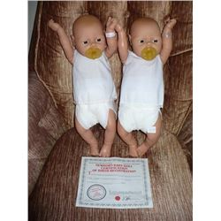 Newborn Baby Dolls w/ Certificates in original box