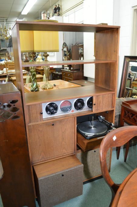 A Mid Century Modern Deilcraft Stereo Cabinet Fitted With