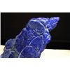 Image 2 : [CHINESE]A LATE 19TH CENTURY LAPIS CARVED ORNAMENT OF CARP (MEASURED WIT THE STAND)W:11" H:11.5"
