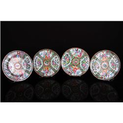[CHINESE]A SET OF EARLY 20TH CENTURY GUANG GLAZED TEA SET PAINTED WITH FLOWERS (4 ITEMS)(MEASURED WI