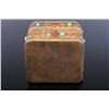 Image 6 : [CHINESE]A LATE 19TH CENTURY GILT SILVER BOX INLAID WITH JADE   L:2.5" W:2.1" H:2.5"