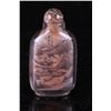 Image 1 : [CHINESE]A "ZHOU LE YUAN"MARKED INSIDE PAINTING CRYSTAL SNUFF BOTTLE WITH LANDSCAPE W:1.5" H:2.25"