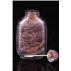 Image 3 : [CHINESE]A "ZHOU LE YUAN"MARKED INSIDE PAINTING CRYSTAL SNUFF BOTTLE WITH LANDSCAPE W:1.5" H:2.25"