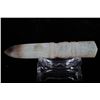 Image 2 : [CHINESE]A LATE 19TH CENTURY JADE CARVED DAGGER WITH FIGURE OF TAOTIE (126g)L:7" W:1.5"