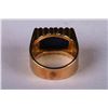 Image 2 : [CHINESE]A GILT SILVER RING WITH LAPIS