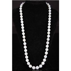 [CHINESE]A LATE 19TH CENTURY JADE  NECKLACE  L:24.5"