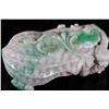 Image 2 : A JADEITE PENDANT CARVED WITH FIGURE OF A PEANUT L:2.25"W:1"H:1"