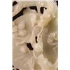 Image 2 : [CHINESE]A LATE 19TH CENTURY JADE CARVED BI WITH DARGONS PLAYING BALL  W:5" H:8.5"