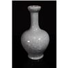 Image 1 : [CHINESE]A "DA QING QIAN LONG NIAN ZHI"MARKED CELADON STYLED  VASE CARVED WITH TWINE LOTUS W:7" H:12