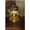 Image 2 : [CHINESE] A LATE 19TH CENTURY SINO-TIBETAN GILT-BRONZE FIGURE In the form of a seated deity on a dou