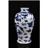 Image 2 : [CHINESE]A PAIR OF "KANG XI NIAN ZHI"MARKED BLUE AND WHITE PORCELAIN VASE PAITNED WITH FLOWERS AND B