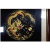 Image 4 : [CHINESE]A QING DYNASTY STYLED EMBROIDERY OF DRAGON PLAYING WITH BALL WITH FRAME W:26.5" H:27"