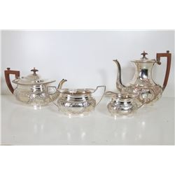 [CHINESE]A SET OF LATE 19TH CENTURY ENGLAND SILVER POT (4 ITEMS)(MEASURED WITH THE LARGEST ITEM) L:9