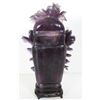 Image 2 : [CHINESE]A LATE 19TH CENTURY CRYSTAL CARVED ORNAMENT L:6" W:2"H:9.5"