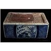 Image 5 : [CHINESE]A "DA MING WAN LI NIAN ZHI"MARKED BLUE AND WHITE PORCELAIN INK STONE PAINTED WITH INSECT AN