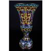 Image 4 : [CHINESE]A PAIR OF LATE 19TH CENTURY CLOISONN ENAMEL GU VASE PAINTED WITH DRAGON AND TWINE PATTERN W