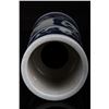 Image 2 : [CHINESE]A "DA QING QIAN LONG NIAN ZHI" MARKED BLUE AND WHITE BAMBOO SHAPED PORCELAIN BRUSH POT  W:3