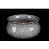 Image 1 : [CHINESE]A GUAN GLAZED STYLED BRUSH WASHING(SOME RESTRATION ON THE RIM) W:4.7" H:2.8"