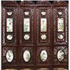 Image 1 : [CHINESE]A SET OF LATE 19TH CENTURY ROSEWOOD SCREEN INLAID“DINGMAONIANXIEYUZHUSHAN"MARKED FAMILLE RO
