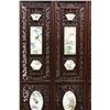 Image 4 : [CHINESE]A SET OF LATE 19TH CENTURY ROSEWOOD SCREEN INLAID“DINGMAONIANXIEYUZHUSHAN"MARKED FAMILLE RO