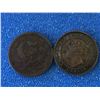 Image 4 : E.P.M. Counterstamped token on BR-896 & One cent Canada 1859, lot of two pcs.