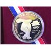 Image 2 : USA 1 Dollar 1983-S Silver Olympic Proof in presentation box with COA.