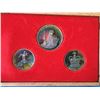 Image 1 : Silver 3 coin set 20 th Anniversary of the Coronation